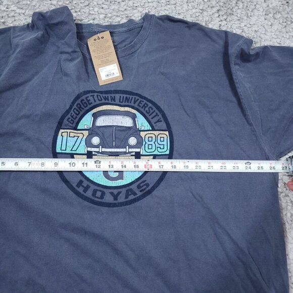Georgetown Hoyas Slugbug Volkswagen T-Shirt Unisex Men's Size 2XL Blue 84 - Picture 7 of 7